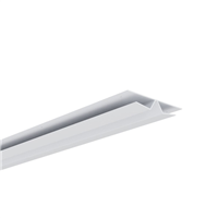 Profil PVC pliable pour jonction de lambris de sous toiture - Blanc - Longueur 4,00 M