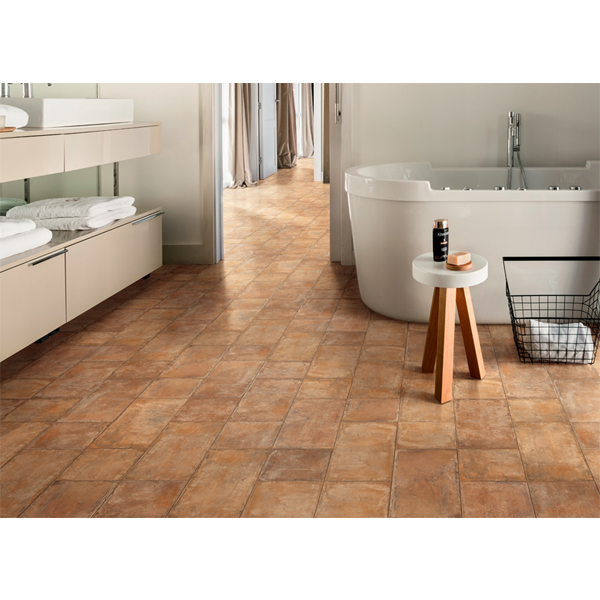 Carrelage sol intérieur effet "terre cuite" Cottoantico - Ocra - 60 CM x 30 CM - ép.9 MM