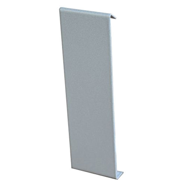 Jonction droite clipsable pour profilé de finition terrasse Jouplast - Haut. 70,00 mm - Larg. 30,0 mm - Gris aluminium