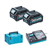Pack énergie 40 V Max XGT Lithium-Ion Makita - Capacité 2.5 Ah - Coffret MAKPAC