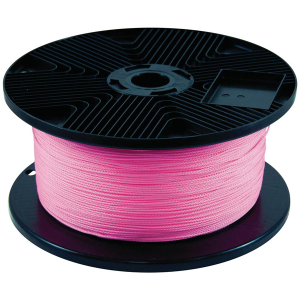 CORDEAU POLYPRO TRESSE ROSE FLUO 1000M FIL 1,5MM