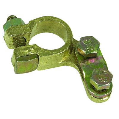 Collier de batterie à barrette bronze, double serrage VL+ et VL- S04213 Sodise - Lot de 2