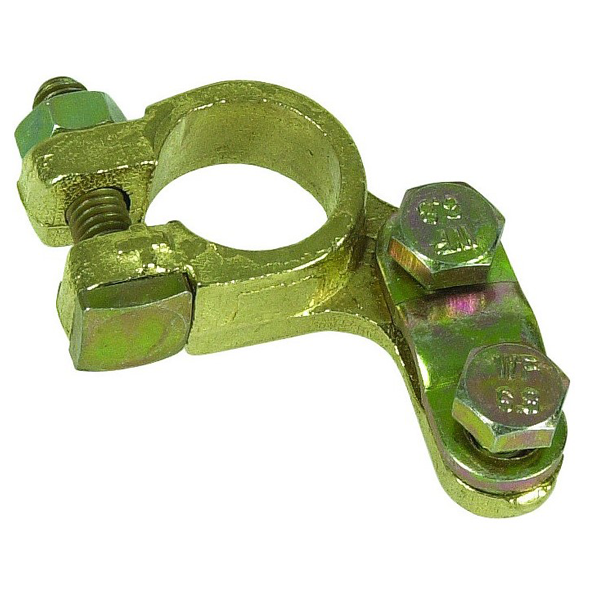 Collier de batterie à barrette bronze, double serrage VL+ et VL- S04213 Sodise - Lot de 2