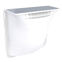 Cour anglaise en polypropylène - 1250 x 1000 x 400 mm - grille caillebotis maille 30 x 30 mm - accessible piéton