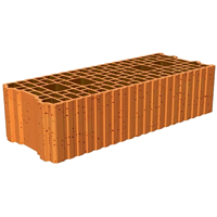 Brique d'arase rectifiée isolante Porotherm R20 - 500,0 MM x 200 MM x 124,0 MM