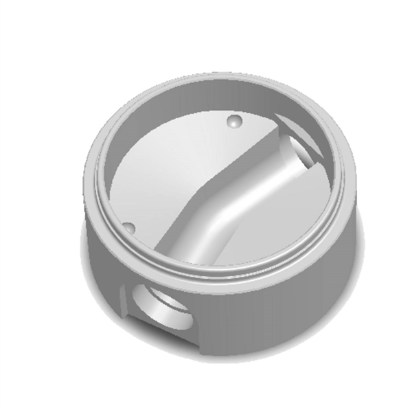 Fond de regard EU PRO Ø800 - Entrée 22° pour 200 PVC/FTE