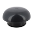 Chapeau de ventilation rond Nicoll - Diamètre 204 mm - Sortie 125 mm - Sans moustiquaire - PVC anti-UV - Gris anthracite