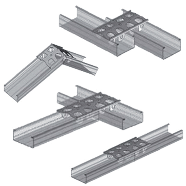 Raccord éclisse universelle Gypso 10 cm fourrures plaque plâtre F45/F47 - Boîte de 50