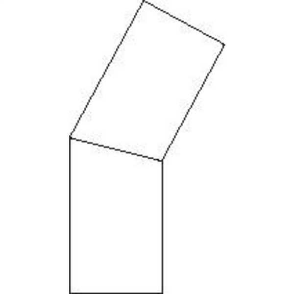 COUDE 30 EMBOUTS MALES SEGMENTS PE100 PN8 SDR17 D400