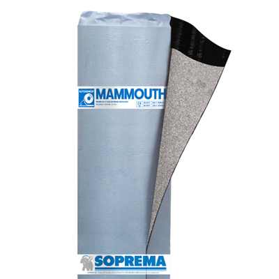 Membrane d'étanchéité auto-adhésive Mammouth SF pour toiture-terrasse - Système NoFlam - 1 M x 10 M