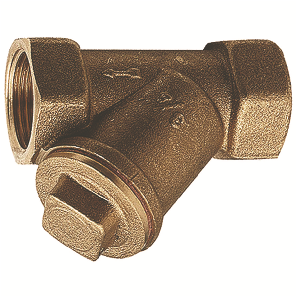 Filtre en Y en laiton Double Femelle 1" tamis en acier inox