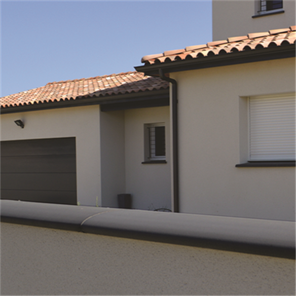 Chaperon monolithe lisse terre cuite CH04 Terreal - 100x28,5x6 cm - Anthracite