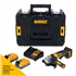 Meuleuse d'angle sans fil 18V 125 mm - DCG404S2T-QW Dewalt - En coffret avec 2 battries 3,5 Ah Powerstack et chargeur
