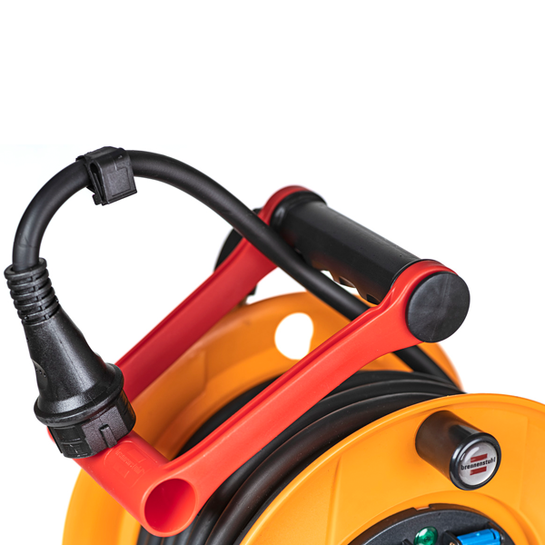 Enrouleur électrique Brennenstuhl Standard Pro - câble de 25,0 M H07RN-F 3G2,5 avec 4 prises IP44