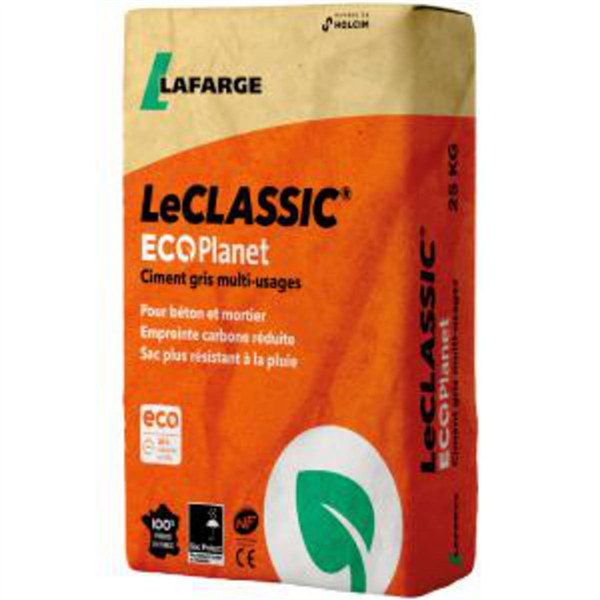 Ciment Le Classic ECOPlanet 32,5R CE NF - Lafarge - en sac Protect de 35 KG