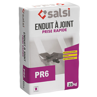 Enduit à joint blanc - prise rapide 4 à 6h - PR6 Salsi -  Sac de 25 kg