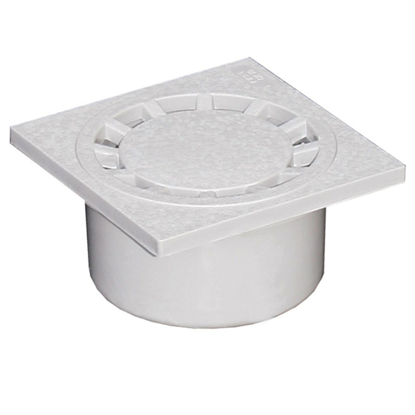 SIPHON DE COUR PVC 100X100 GRIS