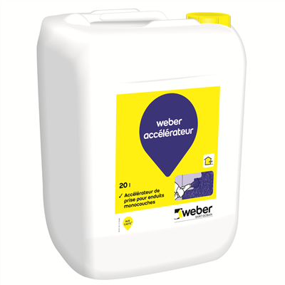Accélérateur de prise WEBER pour enduits monocouches
