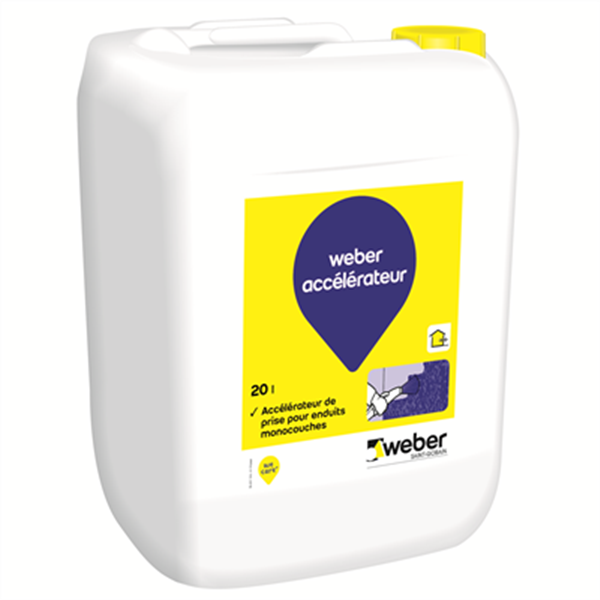 Accélérateur de prise WEBER pour enduits monocouches