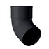 Coude mâle-femelle à 67° MEP 867C pour tuyau de descente de gouttière de diamètre 80 mm - PVC Noir