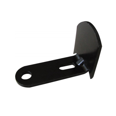 Battement long coudé réglable pour espagnolette de volet Hauteur 20 mm - Acier noir - Lot de 30