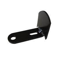 Battement long coudé réglable pour espagnolette de volet Hauteur 20 mm - Acier noir - Lot de 30