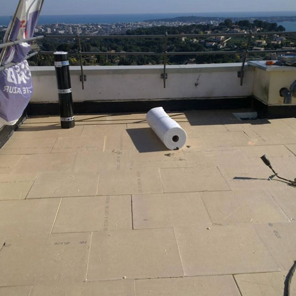 Panneau isolant pour toiture-terrasse étanchée sous protection lourde - Eurothane Br-Bio - 600 x 600 mm - R 5,50 m².K/W - ép.120 MM