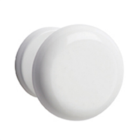 Patère murale à une tête Rossignol Util - acier poudré blanc - diamètre 60 mm