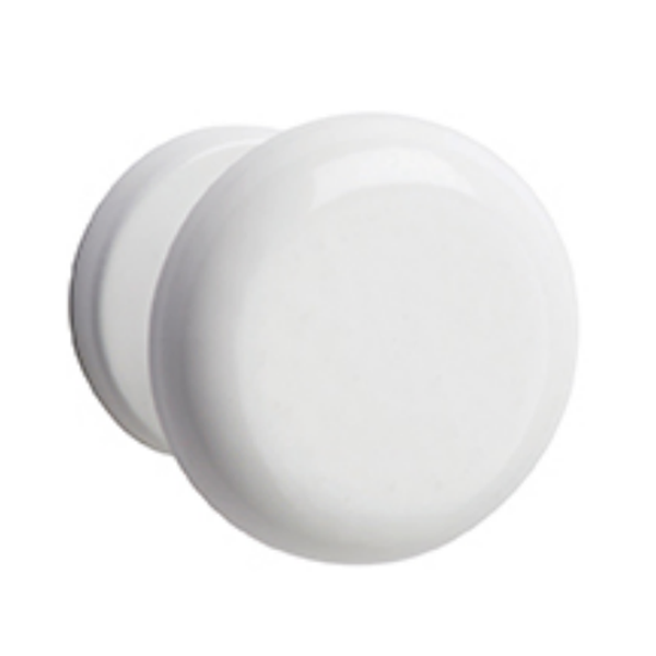 Patère murale à une tête Rossignol Util - acier poudré blanc - diamètre 60 mm