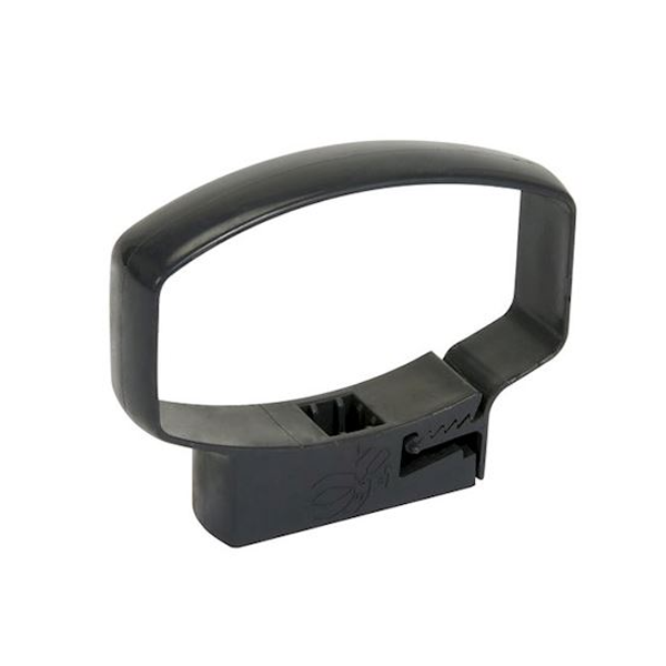 Collier ovoïde PVC pour tube de descente eau pluviale à clipser - 90 x 56 mm - Gris anthracite