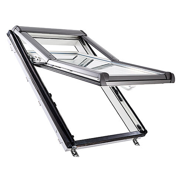 Fenêtre de toit Roto à projection en PVC - Designo R7 - double vitrage Standard - Largeur 114 CM - Hauteur 118 CM