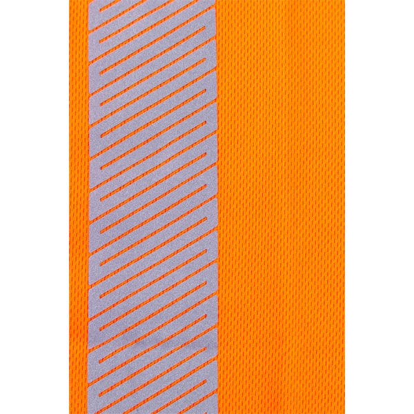 T-shirt de travail haute visibilité orange col en V avec bandes rétroréfléchissantes - KOMO II - Taille L