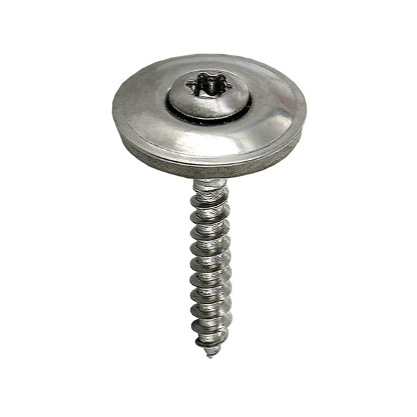 Vis faîtage avec rondelle EPDM Ø 20 mm - Inox A2 - ⌀ 4,5 mm x 120,0 mm – Boîte de 50