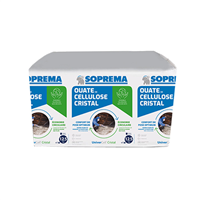 Ouate de cellulose Univercell Cristal Soprema - isolation thermo-acoustique planchers combles perdus - 12,5 kg