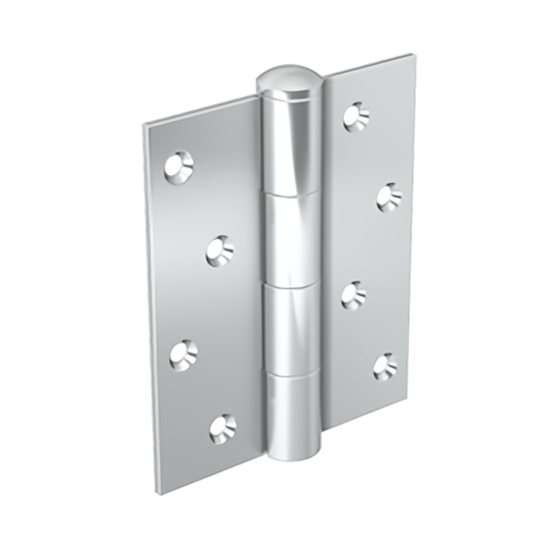 Charnière à visser - Dimensions 120 x 100 mm - Acier zingué - Axe Ø 14 mm - Fixation sur chant