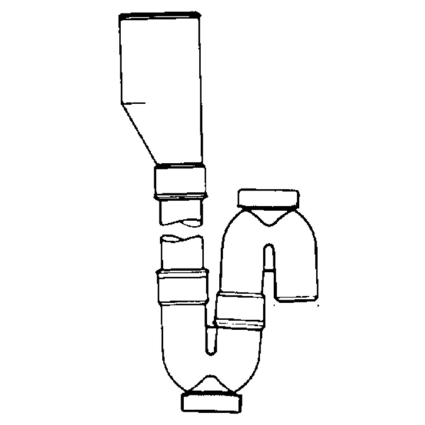 SIPHON DOUBLE M.A.L. SORTIE VERTICALE D.40