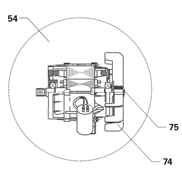 Moteur électrique pour bétonnières Obra 160 litres et 180 litres - puissance 950 W - 230 V