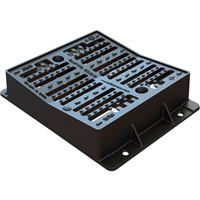 GRILLE CARRE CONCAVE PMR UNIV JOINTS PE