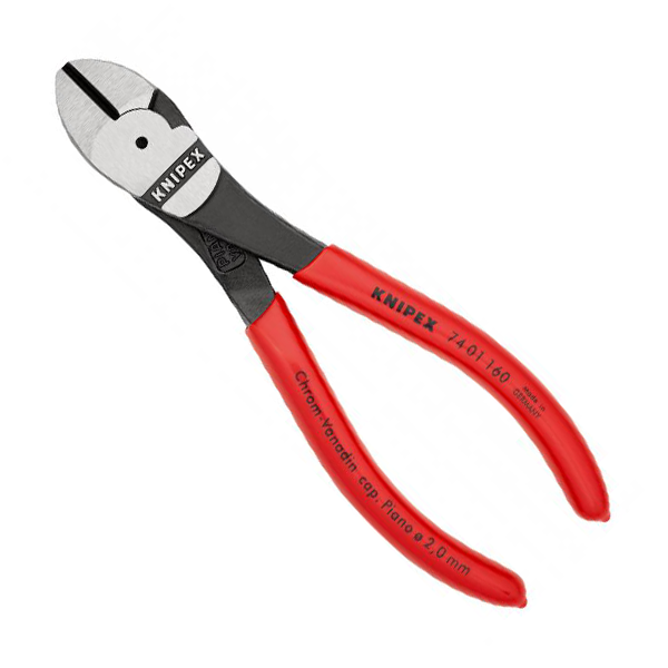 Pince coupante de côté à forte démultiplication Knipex - Longueur 180 mm - Poignées gainées