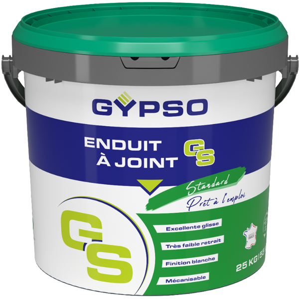 Enduit à joint en pâte prête à l’emploi Gypso GS standard pour plaque de plâtre et doublage - seau de 25,0 KG