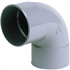 Coude PVC à coller Femelle - Femelle 87° diamètre 80 mm coloris gris