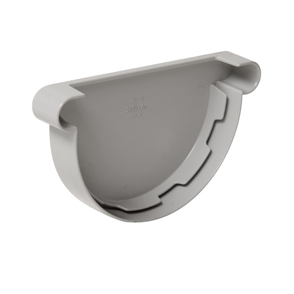 Fond de gouttière à coller pour gouttière 1/2 rond développé 25 coloris gris