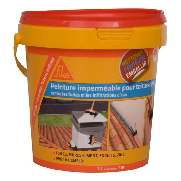Peinture de protection Sikagard pour toiture inclinée couleur beige 1 litre
