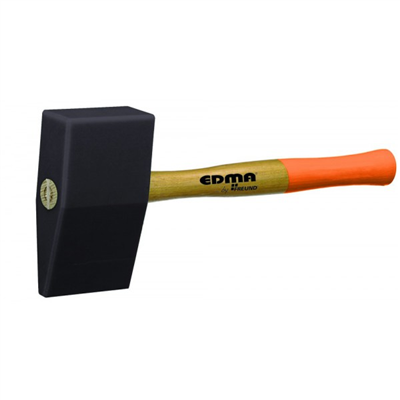 Marteau de ferblantier en PVC 85x40 x150 mm Edma pour travail du zinc