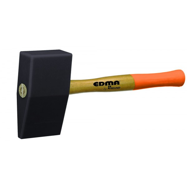 Marteau de ferblantier en PVC 85x40 x150 mm Edma pour travail du zinc