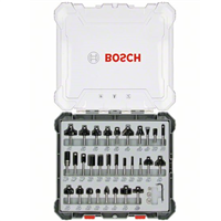 Fraise mixte Bosch queue de 6 mm en coffret complet de 30 outils