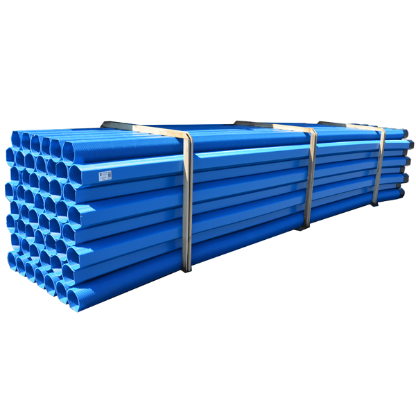 Tuyau de drainage routier pré-manchonné AutoDrain en PVC-U bleu - diamètre 110 MM - longueur 6,00 M