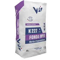 Mortier d'imperméabilisation pour fondations - Fonda Imper K222 - sac de 25 kg