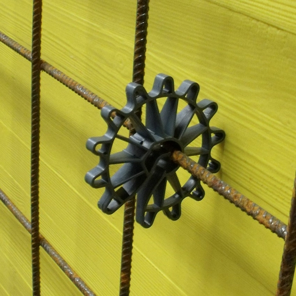 Entretoise annulaire en plastique - Enrobage 50 mm -  Pour fers ⌀ 4 - 12 mm - 100 pièces