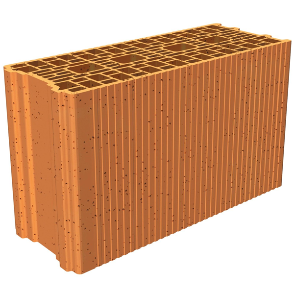 Brique  Porotherm Homebric pour maison individuelle - RC 80 - R = 1,30 m².K/W - 500,0 MM x 200 MM x 299,0 MM